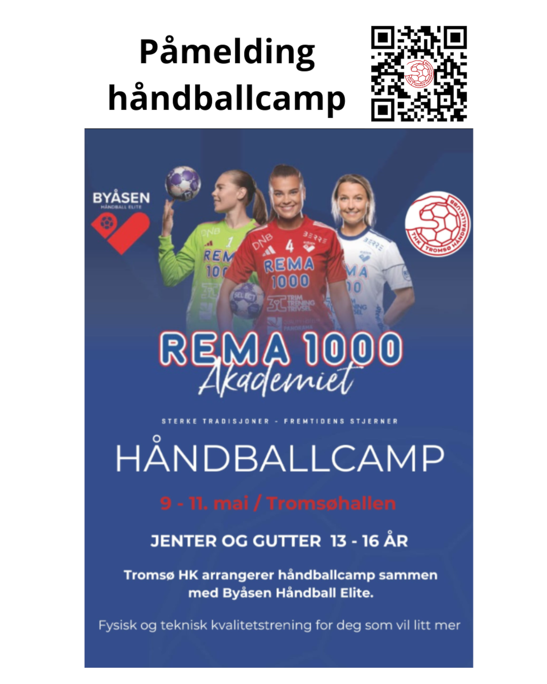 Håndballcamp Tromsø - Byåsen Håndball Elite - EXTRA håndballskole